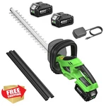 Taskstar 22" Cordless Hedge Trimmer, 20V Electric Shrub Cutter, 2X 4.0AH Batt.... Fixed Price $135.99.
