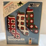 Christmas Stockings Crochet Kit Made Usa National Yarn Crafts Nos. Fixed Price $29.99.