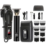 Men Hair Clipper T-blade Trimmer Shaver Set Usb Rechargeable Electric Razor. Fixed Price $42.88.