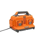 Ridgid 18V Volt Port Sequential Battery Charger Station Orange AC86096. Fixed Price $98.99.