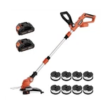 Komasty Cordless String Trimmer W/ 2 Batteries & 8 Spools Orange/black. Fixed Price $50.00.