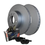 Front Brake Kit 324MM Rotors Bosch Semi-met Pad Set For Bmw E60 E61 5-SERIES L6. Fixed Price $118.95.