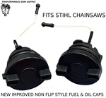 Two Fuel & Oil Cap Fits Stihl MS290 MS310 MS390 MS460 MS441 MS660 Ez Twist. Fixed Price $11.95.