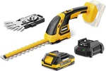 Ework 21V Cordless Hedge Trimmer & Grass Shears 1*2.0AH Battery, Yellow. Fixed Price $49.77.