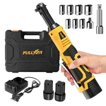 Cordless Electric Ratchet Wrench 40FT-LBS 16.8V 2X2.0AH Yellow Fullyea 550RPM. Fixed Price $59.99.
