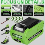 For Greenworks Battery G-max 40V 8000AH Lithium 29472 29462 29252 20202 22332. Fixed Price $41.98.