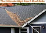 12FT Adjustable Roof Rake For Snow & Pine Needles Telescoping Pole. Fixed Price $89.99.