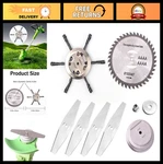 6" Steel Replacement Blades For Electric Grass Trimmer, 6PCS + Base, Weed Cutter. Fixed Price $30.59.