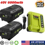 1-2X Battery For Ryobi OP40602 Lithium Charger Volt OP406VNM Led. Fixed Price $70.99.