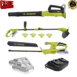 New Sun Joe 24V Cordless 3-TOOL Garden Combo Kit: Hedger, Trimmer & Leaf Blower. Fixed Price $116.05.