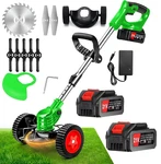24V Cordless Weed Eater Electric Brush Cutter Lawn Edger Grass String Trimmer. Fixed Price $35.99.