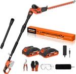 Maxlander Hedge 18-INCH Cordless Pole Trimmer, 16-FEET Reach. Fixed Price $125.99.