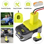 Battery Adapter Power Wheel Connector W/wire For Ryobi One+ 18V Li-ion. Fixed Price $7.58.