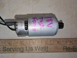 24MM01 Motor, 18VDC, From Task Force Hedge Trimmer, Very Good Condition. Fixed Price $13.94.