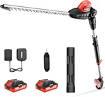 20V Cordless Pole Hedge Trimmer With Batteries And Charger, 18-INCH Blade. Fixed Price $172.12.