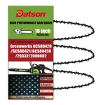 Pack 18" Chainsaw For GREENWORKS:GCS80420/GC80421/GCS80450/20332/2000002. Fixed Price $25.99.