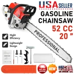 2-STROKE Gasoline 52 Cc 20" Bar Power Engine Wood Cutting. Fixed Price $79.45.