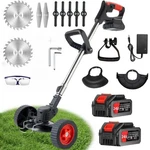 24V Electric Weed Wacker With Wheel Cordless, 3 1 Grass String Trimmer. Fixed Price $30.00.