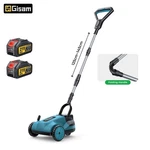 Gisam Cordless Brushless Lawn Mower, 10 Cutting Width, 3 Adjustable Heights,. Fixed Price $98.00.