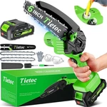 Chainsaw 6 Inch Mini Electric Cordless Battery Powered, Hand Held Sa.... Fixed Price $46.01.