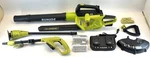 Sun Joe 24V Hedger Trimmer Leaf Blower Grass W/ Two Ah Batteries. Fixed Price $159.95.