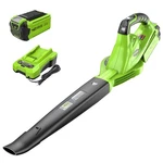 Leaf Blower Sweeper 40V 150 Mph Lightweight 2.0AH Battery Greenworks Quiet Lawn. Fixed Price $124.99.