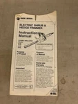 Black & Decker Electric Shrub Hedge Trimmer Instruction Manual. Fixed Price $6.99.