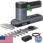 Worfci 12V Mini Cordless Grass Shear & Hedge Trimmer, 2-IN-1 Handheld Electric. Fixed Price $43.73.
