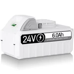 Pack 6.0AH Li-ion Battery For Snow Joe Sun Ion+ 24VBAT-LTX 24VBAT-LTW. Fixed Price $33.99.