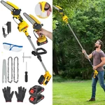 21V Cordless Pole 6" Mini Chainsaw 2-IN-1 Tree Trimming Extension Rod. Fixed Price $54.98.