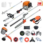 8-IN-1 52CC 2-CYCLE Gas Trimmer Hedge Eater Brush Cutter Edger Pole Saw Pruner. Fixed Price $244.97.