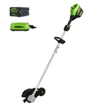 Greenworks 60V 8" Cordless Edger (brushless) W/ 2.0AH Battery & Charger ED60L211. Fixed Price $207.99.