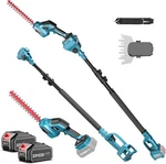 Seesii Pole Hedge Trimmer Cordless Electric Extension 2*4.0AH. Fixed Price $99.00.