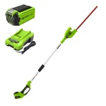 Cordless Pole Hedge Trimmer 40V 20 2.0AH Battery Charger Greenworks. Fixed Price $299.99.