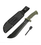 New Sealed Ozark Trail 10" Machete With Saw Teeth, Fire Starter, Model 5031. Fixed Price $21.00.