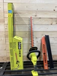 Ryobi One+ 18V 22 In. Lithium-ion Cordless Hedge Trimmer Tool Only. Fixed Price $59.90.