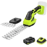 Snapfresh Cordless Hedge Trimmer, 2-IN-1 Electric Shrub 20V, Green. Fixed Price $122.72.