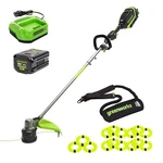 Greenworks 80V 17" Brushless String Trimmer W/2AH Battery&charger+shoulder Strap. Fixed Price $239.99.
