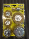 New Ryobi Wire Wheel Assortment Set (6-PIECE) A72601. Fixed Price $12.55.