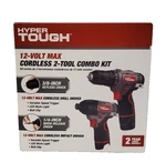 Hyper Tough 12V Max Cordless 2-TOOL Drill And Impact Driver Combo Kit, 3/8-INCH. Fixed Price $49.95.