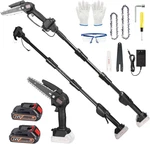67" Cordless Pole Chainsaw W/extension Rods 2PCS 24V Rechargeable Batteries. Fixed Price $56.20.