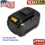 40V 5AH/7.5AH/12.0AH Battery Replace For Dewalt Max Xr Lithium DCB404 DCB406. Fixed Price $79.99.