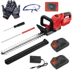 Cordless 22-INCH Hedge Trimmer With Rotating Handle & Batteries Included. Fixed Price $124.99.