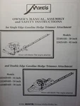 Mantis Gas Hedge Trimmer 2230SAH 2242SAH 2216DAH 2230DAH Owner & Parts Manual. Fixed Price $50.14.