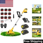 Powerful 21V Battery Powered Weed Eater With 12'' Cutting Width & Dual Batteries. Fixed Price $108.29.