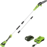 Greenworks 24V 8 In. Pole Saw With 2.0 Ah Battery & Charger 1402102. Fixed Price $193.81.