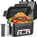 Cordless Electric Lunch Box 5.5 Cups Heated Battery Powered Classic Black East. Fixed Price $114.99.