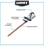 Hart 40-VOLT 24-INCH Cordless Hedge Trimmer Kit Brand New Yard Lawn Tool Only. Fixed Price $89.97.