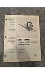 Craftsman 18 Hedge Trimmer Manual Model 315.81340 Sears 1984. Fixed Price $12.59.