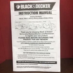 Black & Decker Instruction Manual Electric Shrub Hedge Trimmer TR016 HT012-22+. Fixed Price $6.95.